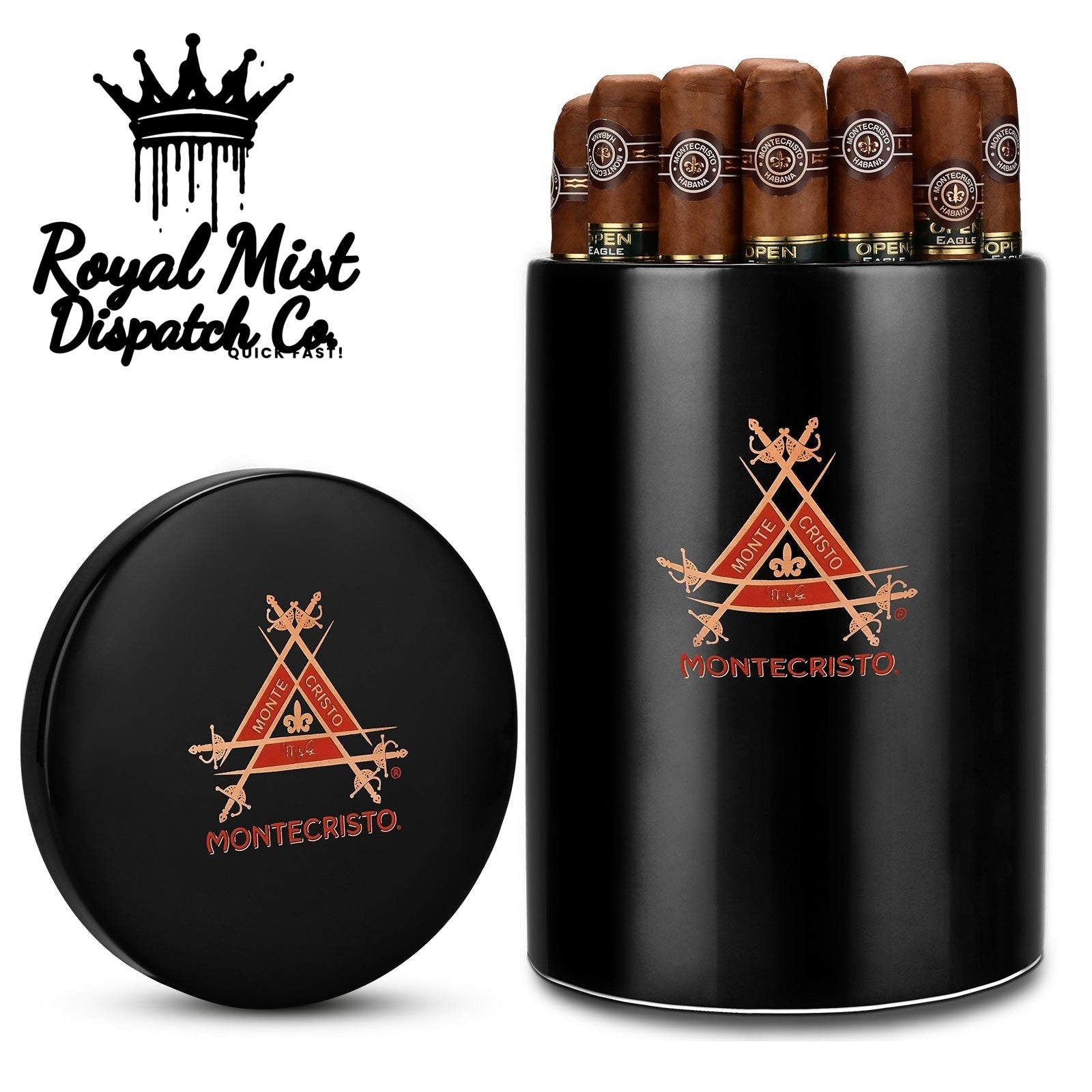 Montecristo Ceramic Storage Jar 25 Cigars Royal Mist Nairobi Kenya 1