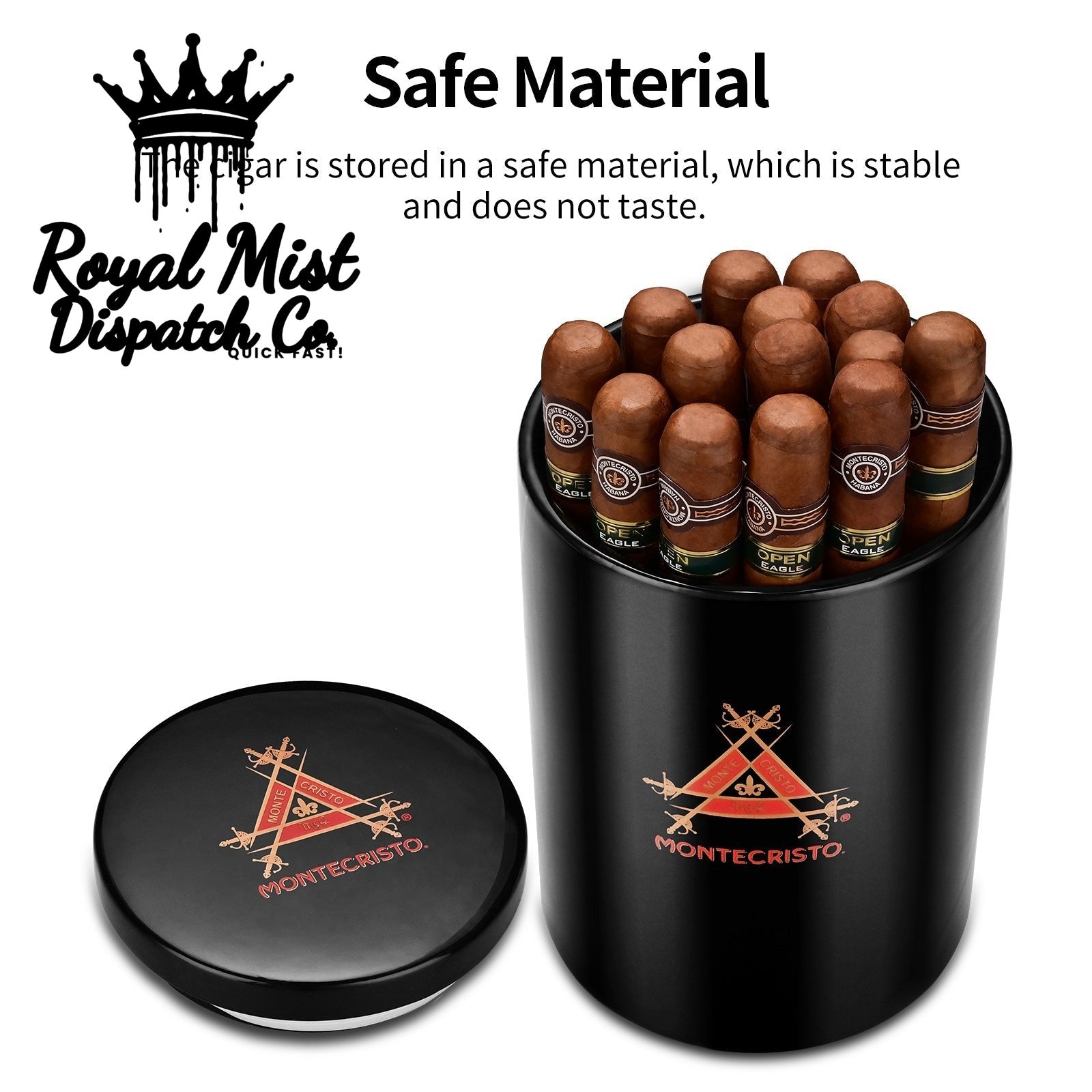 Montecristo Ceramic Storage Jar 25 Cigars Royal Mist Nairobi Kenya 2