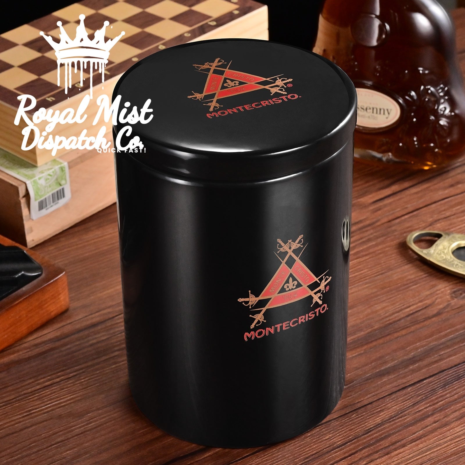 Montecristo Ceramic Storage Jar 25 Cigars Royal Mist Nairobi Kenya 4
