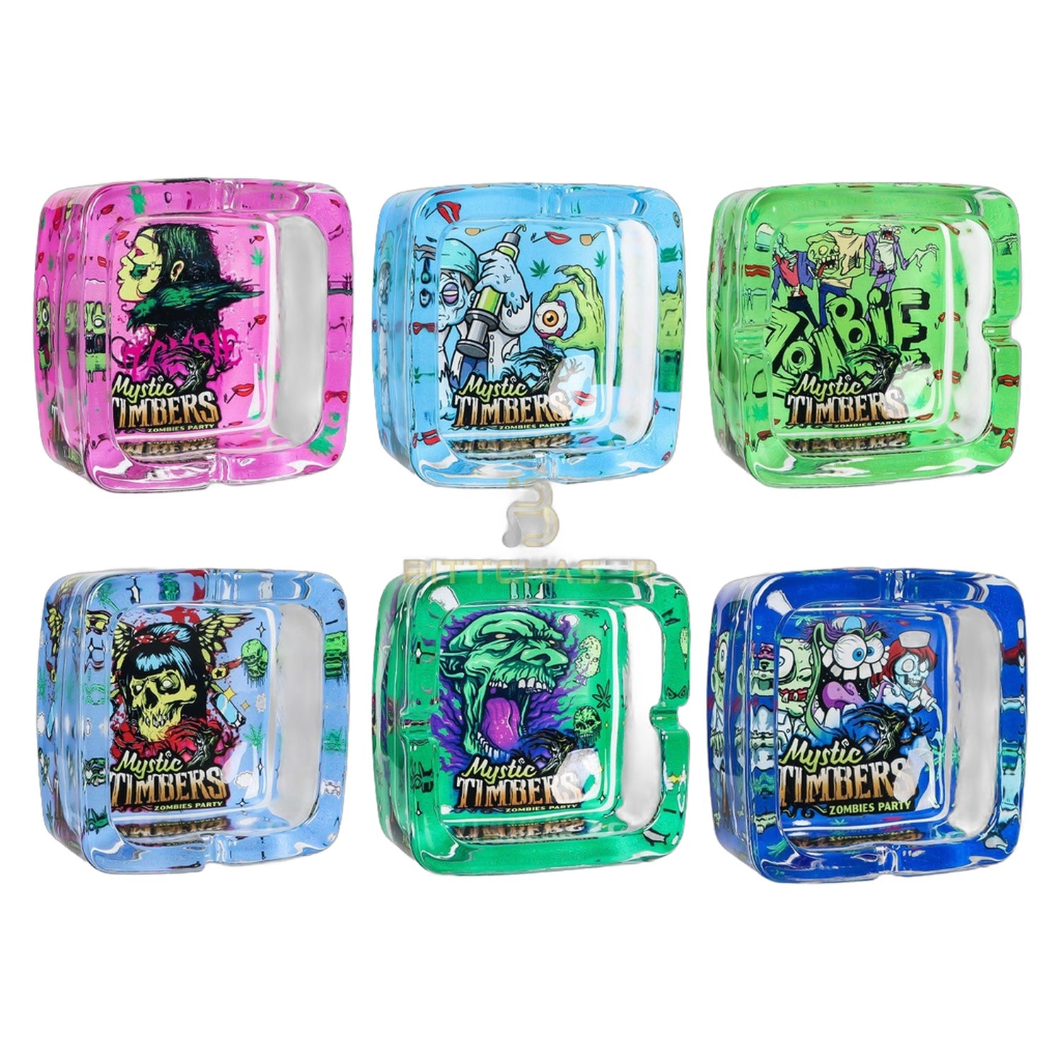 Mystic Timbers Premium Square Glass Ashtray Royal Mist Nairobi Kenya 1