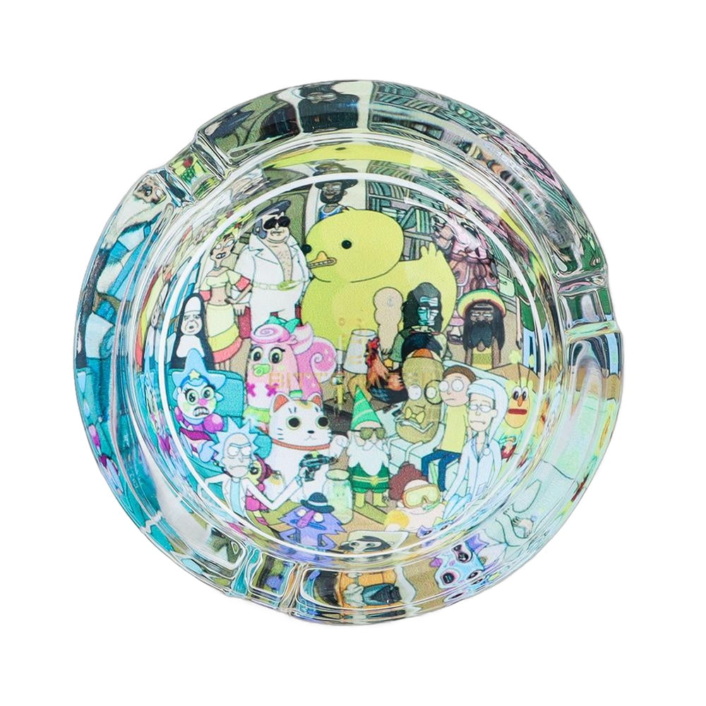 Rick and Morty Premium Round Glass Ashtray Royal Mist Nairobi Kenya 1