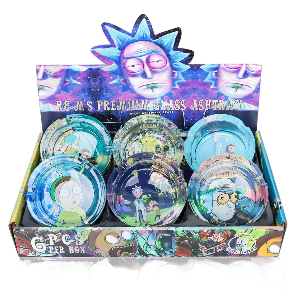 Rick and Morty Premium Round Glass Ashtray Royal Mist Nairobi Kenya 3