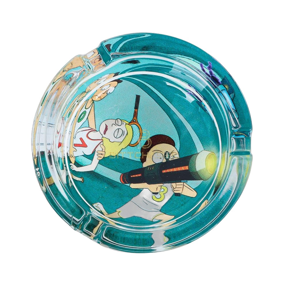Rick and Morty Premium Round Glass Ashtray Royal Mist Nairobi Kenya 5
