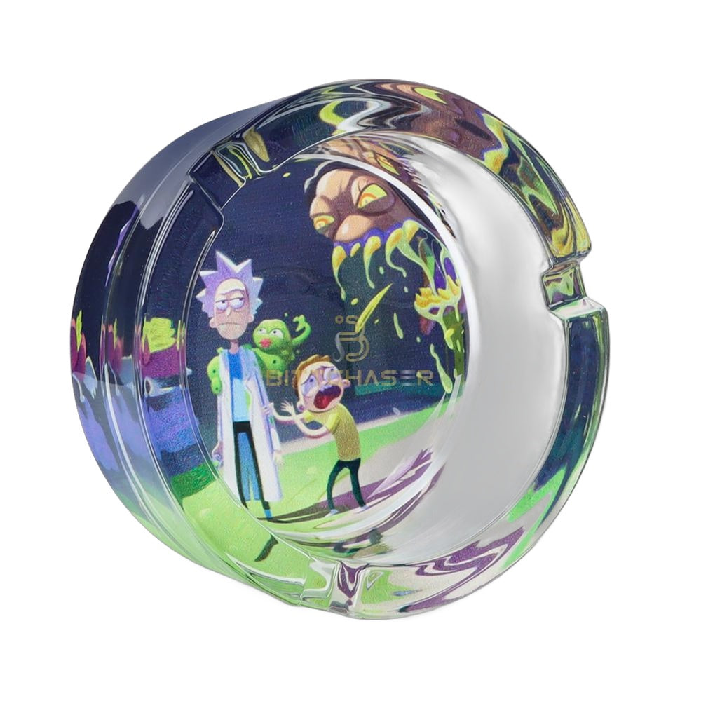Rick and Morty Premium Round Glass Ashtray Royal Mist Nairobi Kenya 7