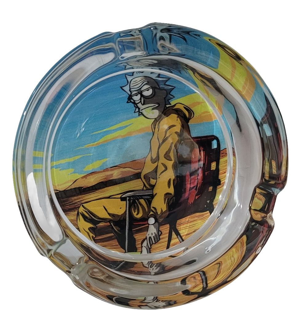 Rick and Morty Premium Round Glass Ashtray Royal Mist Nairobi Kenya 8