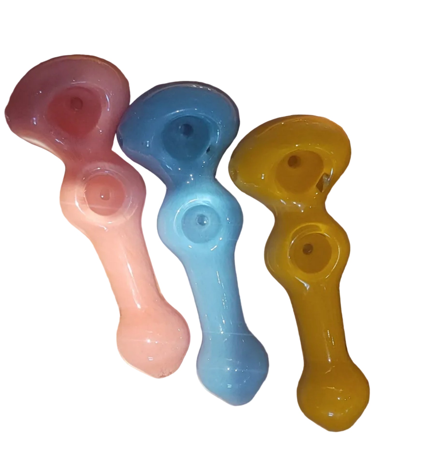 4.8 inch Handmade Double Bowl Heavy Glass Pipe — Buy in Nairobi | Royal Mist