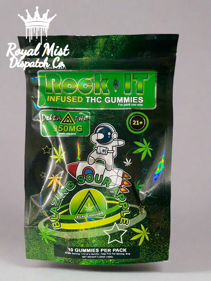 Rock IT Infused THC Gummies 950mg Delta8 Royal Mist Nairobi Kenya 2