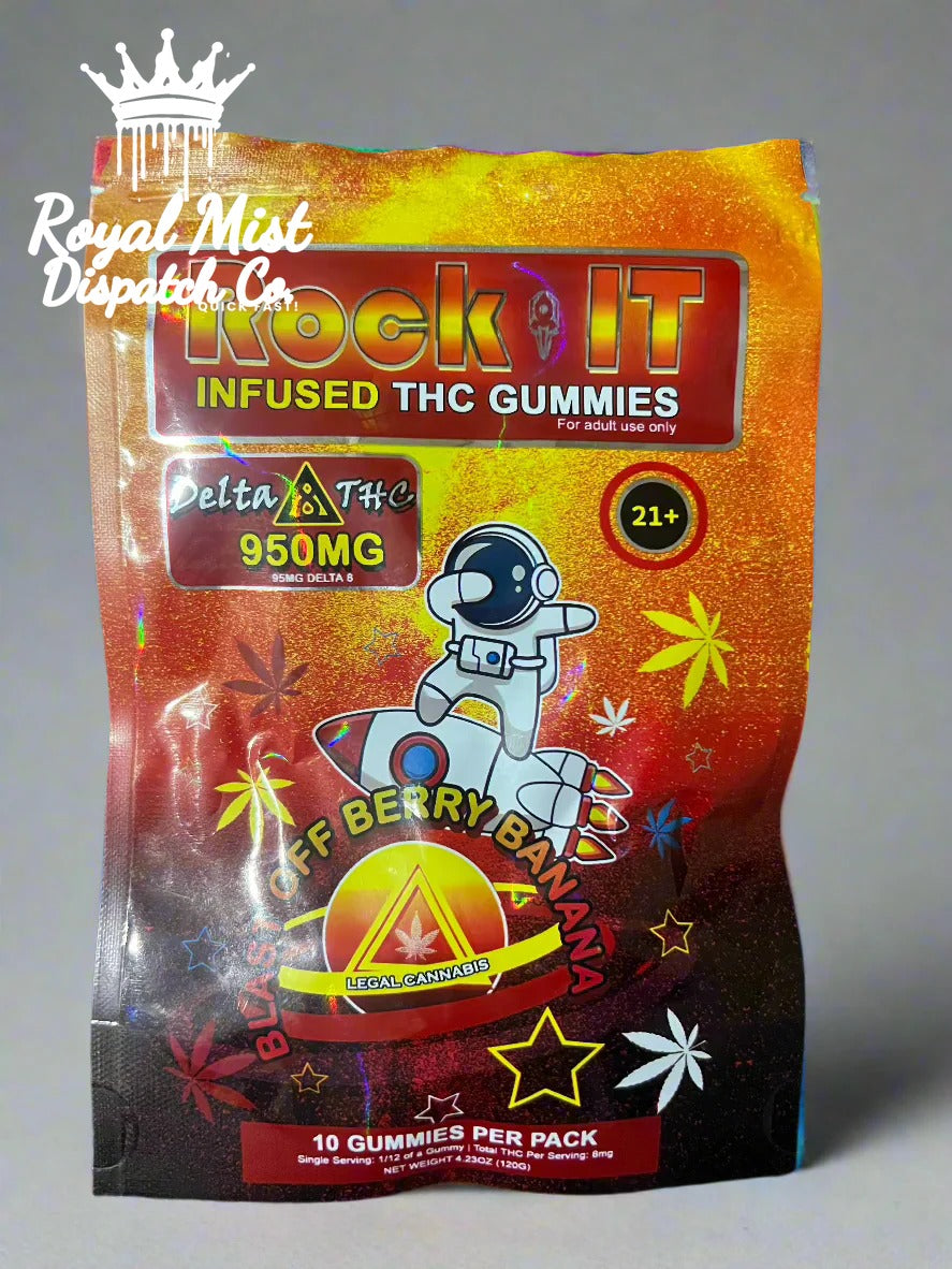 Rock IT Infused THC Gummies 950mg Delta8 Royal Mist Nairobi Kenya 4