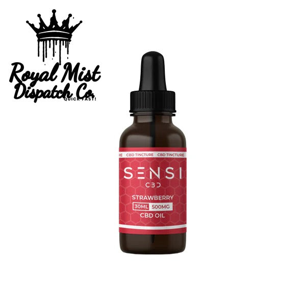 Sensi CBD 500mg CBD Broad Spectrum Tincture Oil Strawberry Royal Mist Nairobi Kenya