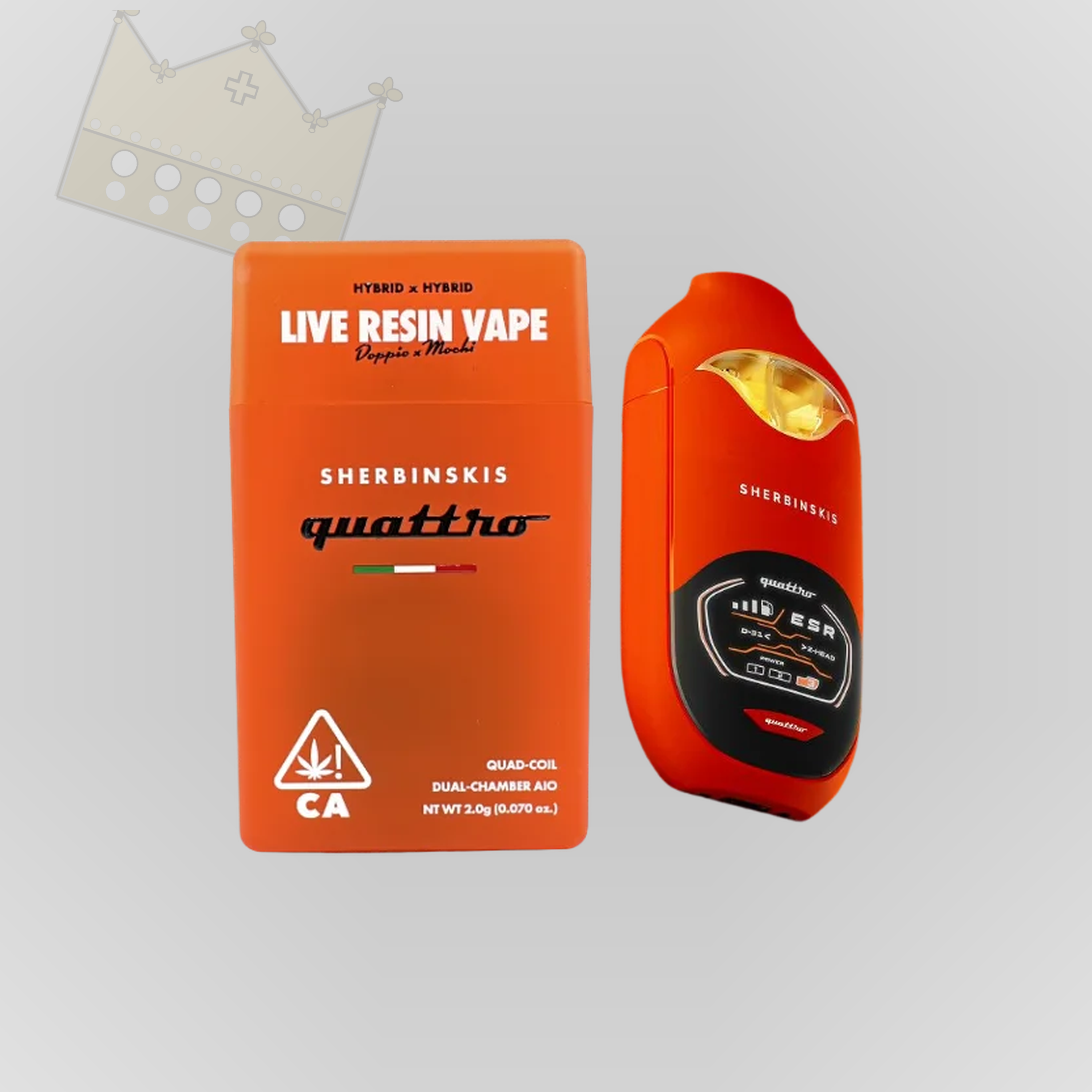 Sherbinskis Quattro 2G Live Resin Disposable Vape — Buy in Nairobi | Royal Mist