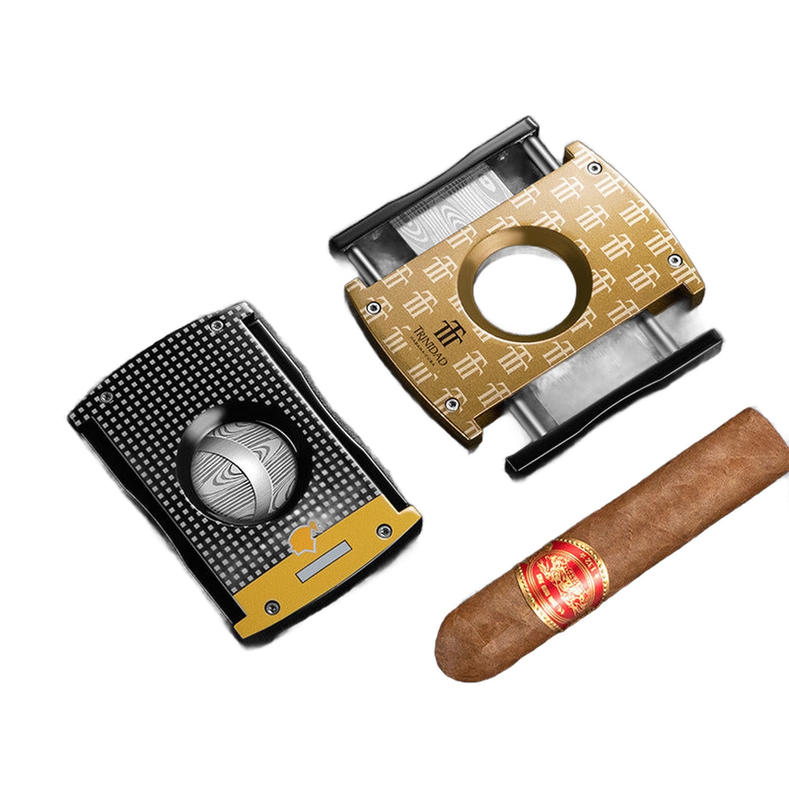 S.T. Dupont Maxijet Double Blade Cigar Cutter with cigar and lacquered detail — Buy in Nairobi | Royal Mist