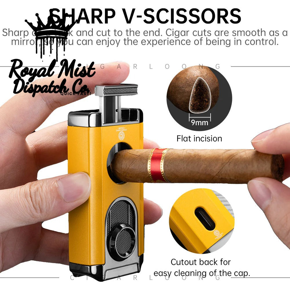 Cigar Lighter Windproof Three-In-One V Shear Multi-Function Zinc Alloy Royal Mist Nairobi Kenya 2