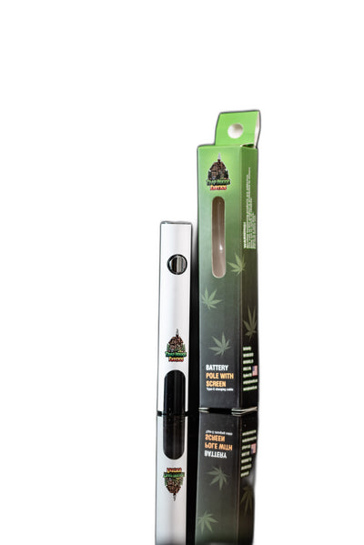 Trap House Exotics 400mah Cartridge Pen Battery - (White Colour)