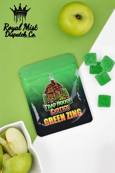 Trap House Exotics Green Zing Gummies 5000mg THc Blend