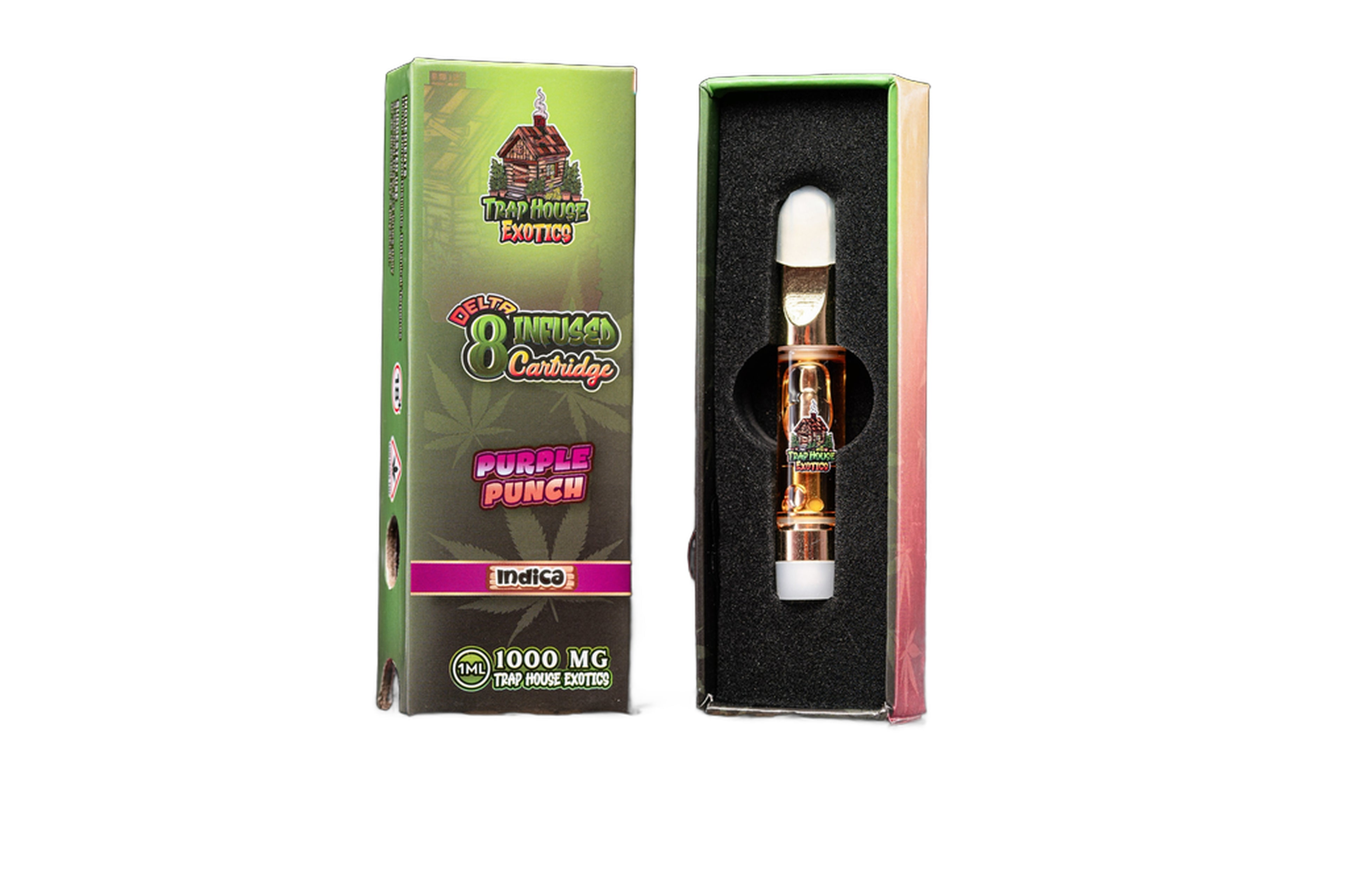 Trap House Exotics Indica 1000mg Delta-8 Purple Punch Royal Mist Nairobi Kenya