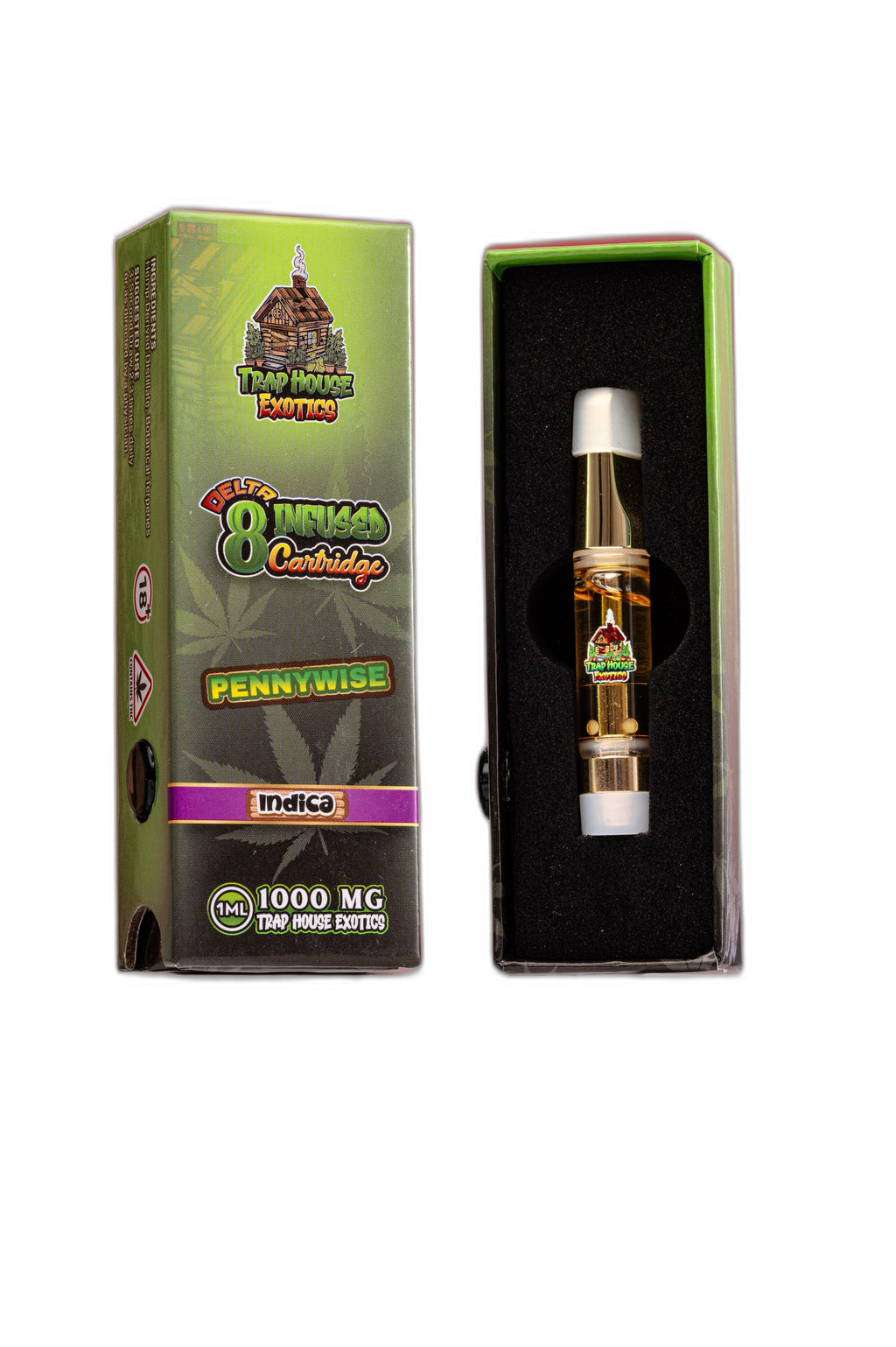 Trap House Exotics Indica 1000mg Delta-8 Pennywise Royal Mist Nairobi Kenya