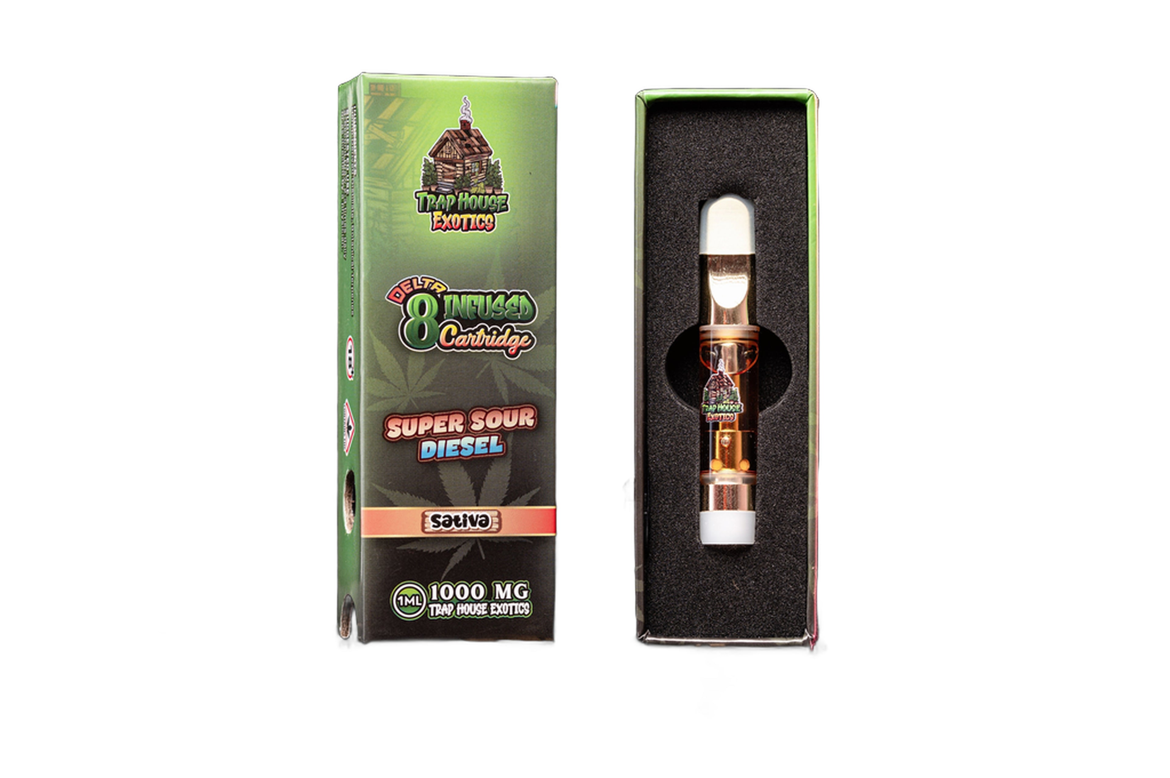 Trap House Exotics STVA 1000mg Delta-8 Super Sour Diesel Royal Mist Nairobi Kenya