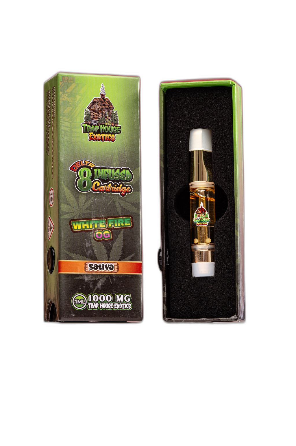 Trap House Exotics STVA 1000mg Delta-8 White Fire OG Royal Mist Nairobi Kenya