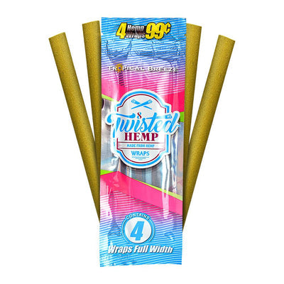 Twisted Hemp 100mm Wraps Tropical Breeze — Hemp Blunt Wrappers Kenya | Royal Mist Smoke Shop