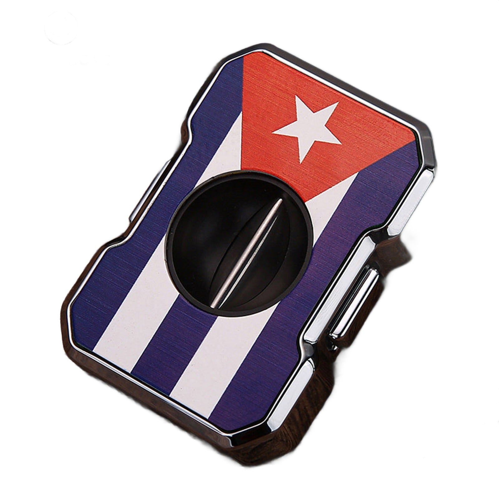 V-Shape Cut Cigar Cutter Flag Series Cuban flag finish — Buy in Nairobi | Royal Mist