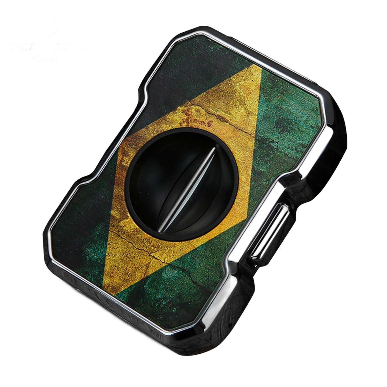 V-Shape Cut Cigar Cutter Brazilian flag Cigar Cutter — Buy in Nairobi | Royal Mist